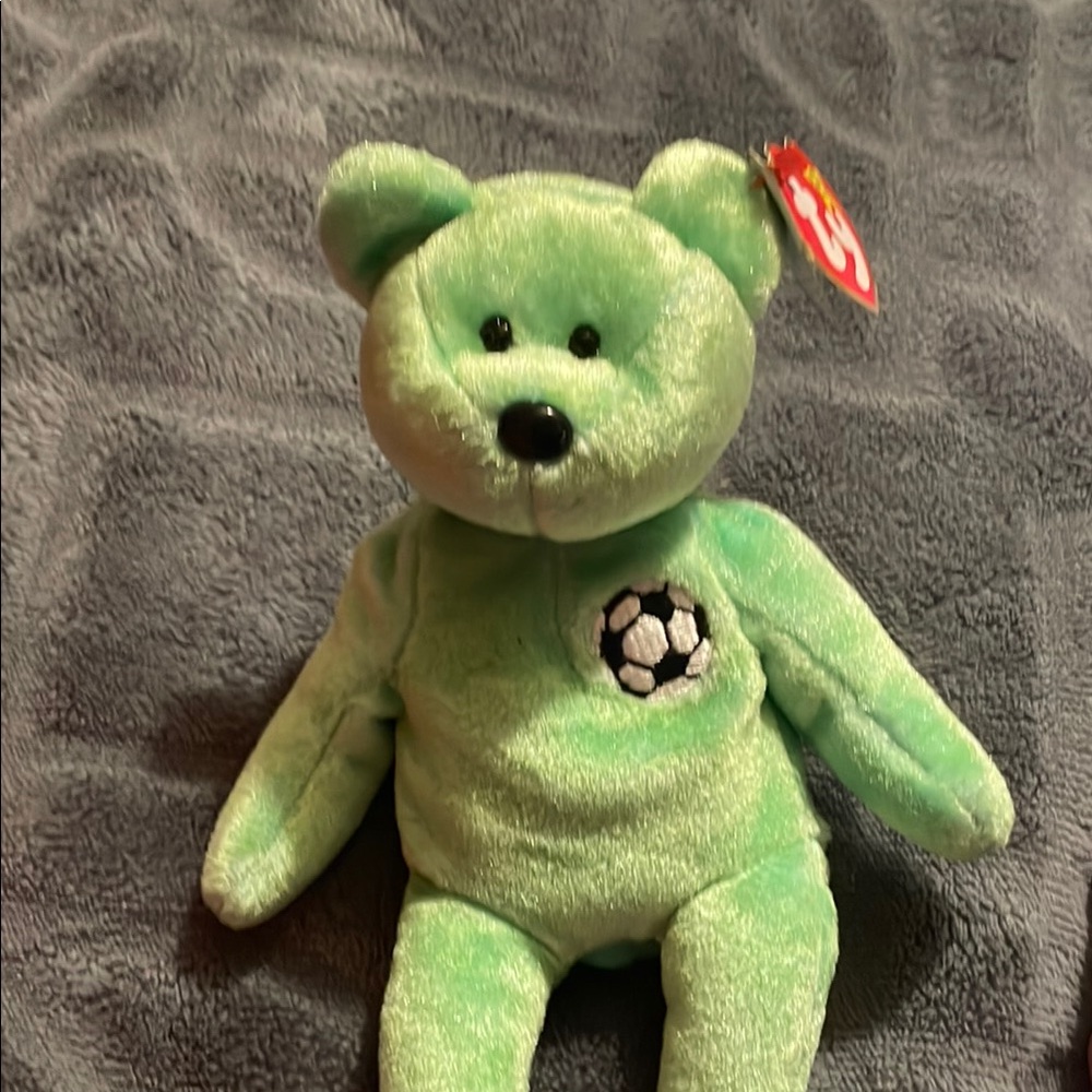 Ty Green Stuffed Animal Plush Bear